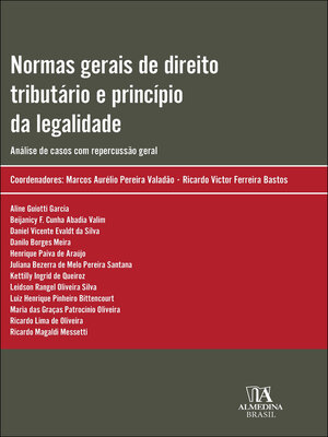 cover image of Normas gerais de direito tributário e princípio da legalidade